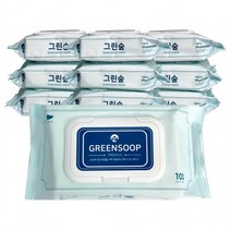 그린숲물티슈(100매) 1개 캡형 국산 저자극 피톤치드 아기 고급물티슈 캡형물티슈 저자극물티슈, 단품