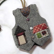 조끼키홀더 만들기 키트 (동영상) 빨간바늘퀼트 만들기 재료 키트 KIT, 1개