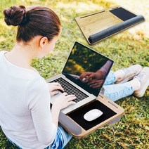 좌식 노트북 책상 노트북 베드트레이 노트북테이블 태블릿 뱀부테이블 대나무테이블 포터블 뱀부 노트북 테 침대테이블 침대업무 테이블 원목베드트레이 컴퓨터책상 침대책상 키친테이블 캠핑용품 피크닉테이블 트레이, 단품