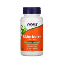 나우푸드 삼부커스 블랙 엘더 베리 500mg 600캡슐 Elderberry 안토시아닌, 60개