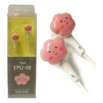 .미니로 미니어처 수공예 이어폰 EPU-08 핑크구름