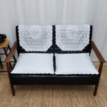 [미술관] 관공서 방석 쿠션 쇼파등커버 교장실 레이스 러블리