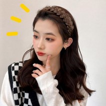 띠가발 인모100통가발, 라이트브라운