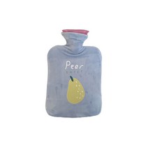 에이와이 과일 보온 커버 세트 물난로 캠핑 온수주머니 핫팩, 블루-배2000ml
