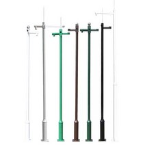 CCTV브라켓 폴대 실외 보안카메라 지지대 기둥거치대, 하얀색