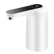 휴대용 자동 미니 배럴 워터 전기 펌프 디스펜서 USB 충전 수질 모니터링 음료, 02 Black