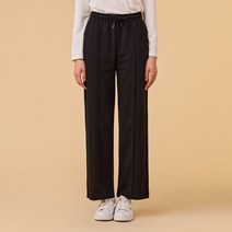 [JAJU/자주] 여 탄탄 와이드 스웨트 팬츠_블랙