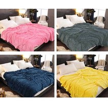 고급 부드러운 벨벳 극세사 따뜻한 침대 담요 이불