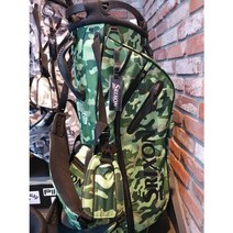 스릭슨 정품 스탠드 경량 캐디백 그린카모, 단일 제품