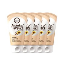 핫템 해피바스 훼이셜요거트순한폼 120g 5개