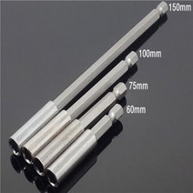 코너비트 마그네틱 전기 스크루 드라이버 확장 비트 퀵 육각 섕크 로드 1/4 75 300mm-146, 7.4Pcs