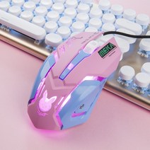 오버워치 디바 송하나 DVA 레인보우 마우스, one color, one size