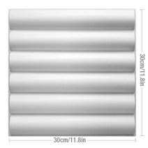 집 벽 혁신 기하학 3d 벽 패널 비 자체 접착 3d 벽 스티커 아트 세라믹 타일 벽지 룸 욕실 천장, 매트 화이트 - 1개, j