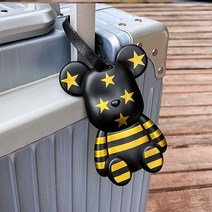 케리어 아웃 기내 관광 소품 택 출국함 애니메이션 모빌 걸이명패 스타일리쉬 캐리어 후크 가능 2833129660, 폭력 곰 미국 깃발기 기념 -F31