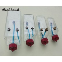 RC 모델 비행기 부품 용 니트로 및 가솔린 용 260-1500CC 더 투명한 플라스틱 연료 탱크, 300cc 1set