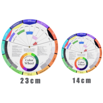 반영구 교육용 색소배합표 믹싱가이드 색상표 색상판 Color Wheel 푸른눈썹 붉은눈썹 잔흔커버 색상조합 색상대비표 아카데미용, 23cm
