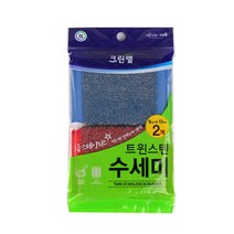 크린랲 트윈스텐 수세미, 2개입, 2개
