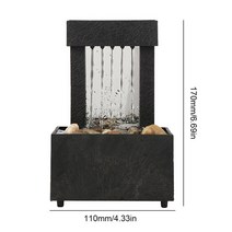 거실 인공폭포 실내 미니분수대 실내 물 분수 데스크탑 품 폭포 분수 탁상 물 탁상 공예, C 스타일