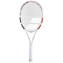 Babolat 바볼랏 바볼라트 퓨어 스트라이크 100 테니스 라켓 (3세대) - 중거리 장력에서 16g 화이트 신 굿이 있는 스트링, 4 3/8 Grip