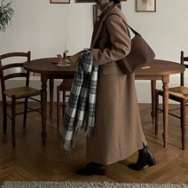 넷투넷코리아 여성 코트 데일리 캐주얼 루즈핏 더블 트임 롱 기본