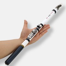 텔레스코픽 록 낚시대 스피닝 플라이 잉어 피더 탄소 섬유 페스 카 3M 2.7M 2.4M 2.1M 1.8M 1.5M 미니 여행로드 릴 시트, 2.4M-White