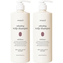 심플리오 리프레싱 스칼프샴푸 와일드플라워 500ml, 2개