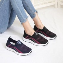 중년여성 엄마 할머니 어르신 가볍고 편한쿠션 메쉬 스판 운동화