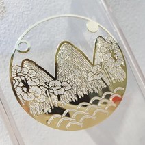 마이KIDMALL_왕에 반하다 골드 일월오봉도 전통 문양 메탈 스티커 휴대폰장식 핸드폰 노트북 악세사리 전자파_MMY키드MAl몰, 별도의_옵션-없음, 별도의_옵션-없음