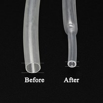 열 수축 튜브 2:1 수축 비율 폴리올레핀 절연 케이블 슬리브 직경 10 m 0.6 0.8mm 1mm 2mm 3mm 4mm 5mm 6mm, [10] Dia 4.5mm, [01] Red, [01] 10 meters