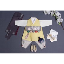 진선미 남아한복 연아견 노랑 악세서리 한복소품 악세사리