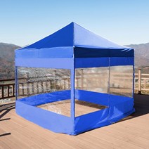 베이직 2x2 캐노피천막 캠핑천막 감성천막 포장마차 야외천막 접이식천막, B투명풀 2X2 브+브