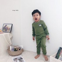 쏭스베이비 모자쓴아이 긴팔 실내복 유아 아동 아기 내의 9부