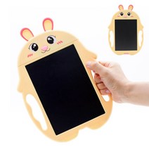 LCD 애니멀 드로잉보드 9인치 라이팅 태블릿 스케치 메모, 토끼(옐로우)