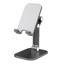 이츠굿텐 4단 관절 폴더블 스마트폰 휴대폰 거치대 접이식 스탠드 3단 관절 거치대접이식 탁상용 휴대용 휴대폰 스탠드 거치대, 블랙