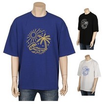 남자 여름휴가패션 박시핏 반팔 티셔츠 20대티셔츠