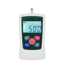 LANBOJI 디지털 포스 게이지 푸시 풀 디지털 포스 게이지 500N 50kg 110Lb 1760oz 휴대용 푸시 풀 포스 미터 유닛 6 개의 픽스처 헤드 보관 케이스 자동 전원 끄기를 갖춘 전환 가능한 백라이트가있는 미니 다이나모 미터
