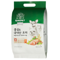 지니펫 더 홀리스틱 홍삼&국내산 오리 강아지사료, 4개, 1.2kg