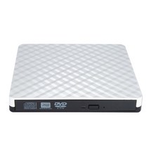 DVD플레이어 ODD 휴대용 외장 연결 Woopker-외장 DVD 플레이어 RW 드라이브 USB 3.0 CD 라이터 슬림 광학, 01 White