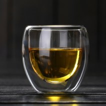 [로하티]블리스 이중 유리컵(180ml) 가정용 업소용 도매 추천, 제목색상또는랜덤