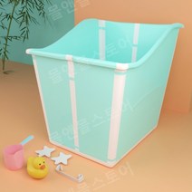 원터치접이식욕조 1인용 미니 소형 반신욕 여성용 이동식 간이 휴대용 가정용 목욕탕 욕실소품, ▲ 그린