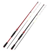 롱 스로우 쇼어 래프트 폴 Frp 낚싯대 소프트 테일 브리지 낚시 장비 2022 신제품, 1.3m, 빨간