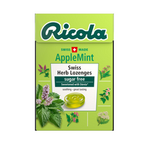 리콜라 애플민트 캔디 40g 스위스 슈가프리 무색소 천연허브 사무실 후식 사탕, 1개