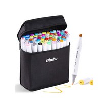 Ohuhu 오후후 마커 펜 60색 만화용 유성 알코올 마커, /개