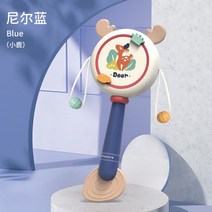 아기 키즈 핸드 벨 딸랑이 드럼 핸드벨 아이 장난감 씹을 수 있는 웨이브 교육 완구 1 세, [01] 1