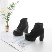 런슈즈 (국내제작) 여성 가보시 앵클 워커힐 부츠힐 통굽힐 10cm