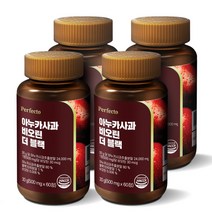퍼펙토 아누카사과 비오틴 더 블랙, 4개, 60정