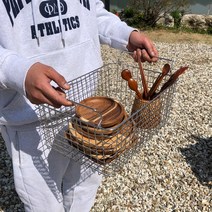 캠핑 와이어바스켓 스텐인레스 바구니, 스테인리스 바구니