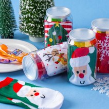 X-mas 09 크리스마스양말 간식2종 구디백 페트캔 어린이집 유치원 영어학원 크리스마스 행사선물