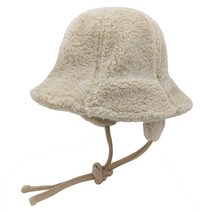 라파클럽 몽글 귀달이 벙거지 겨울 양털 버킷햇