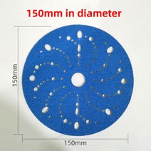 6인치 다공성 블루 샌딩 디스크 150mm 후크 및 루프 궤도 로터 연마 사포 페스툴 자동차 퍼티 도구에 적합, 07 P500_01 10 PCS